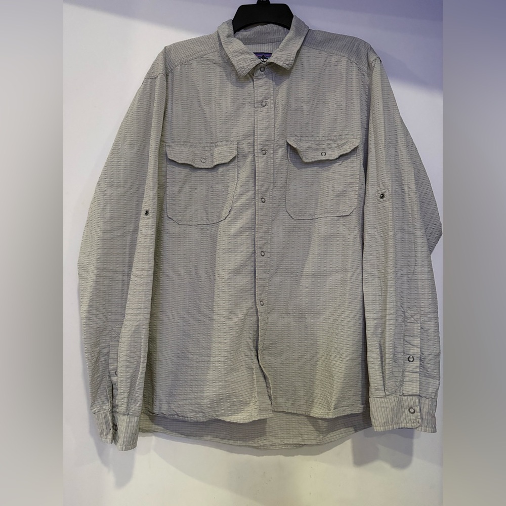 Patagonia Long-Sleeve El Ray 40-UPF Hiking Outdoor Shirt Size XL